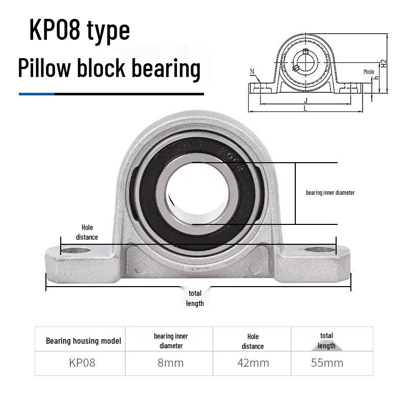 3D-skrivare Lagerhus Tillbehör: KFL08 KP08 KP00 Diamantflänslagerenhet