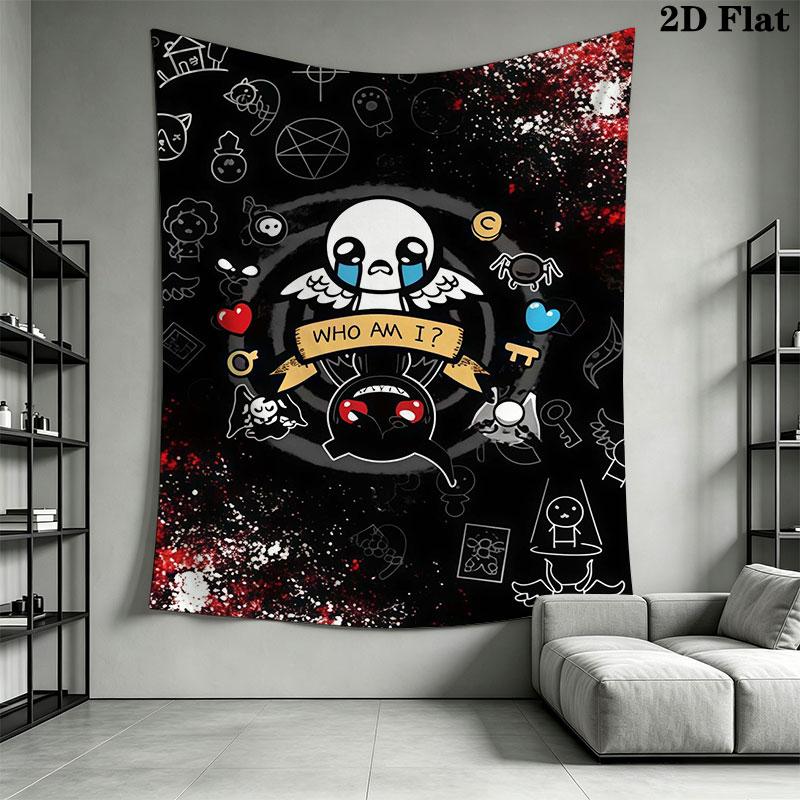 TBOI poster Wall Hanging Printed Fabric Blanket Decorative Tapestries for Bedroom Living Room Home Decor