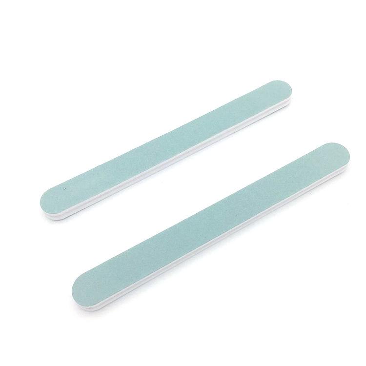 Dual-Sided Green & White Nail File and Polishing Tool