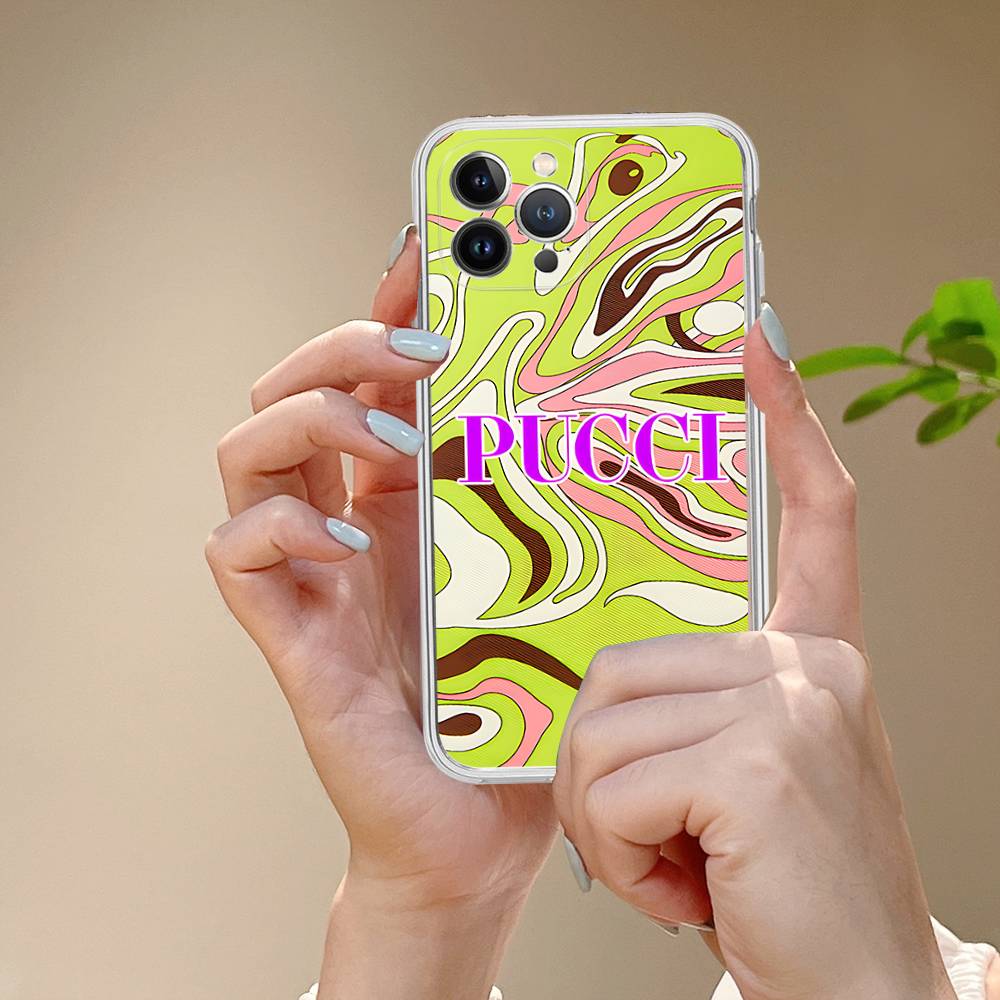 Custodia per Telefono E-Emilio Logo Pucci Per IPhone 17 16 14 11 12 13 15 Pro Max 14 Plus 17 Air Cover