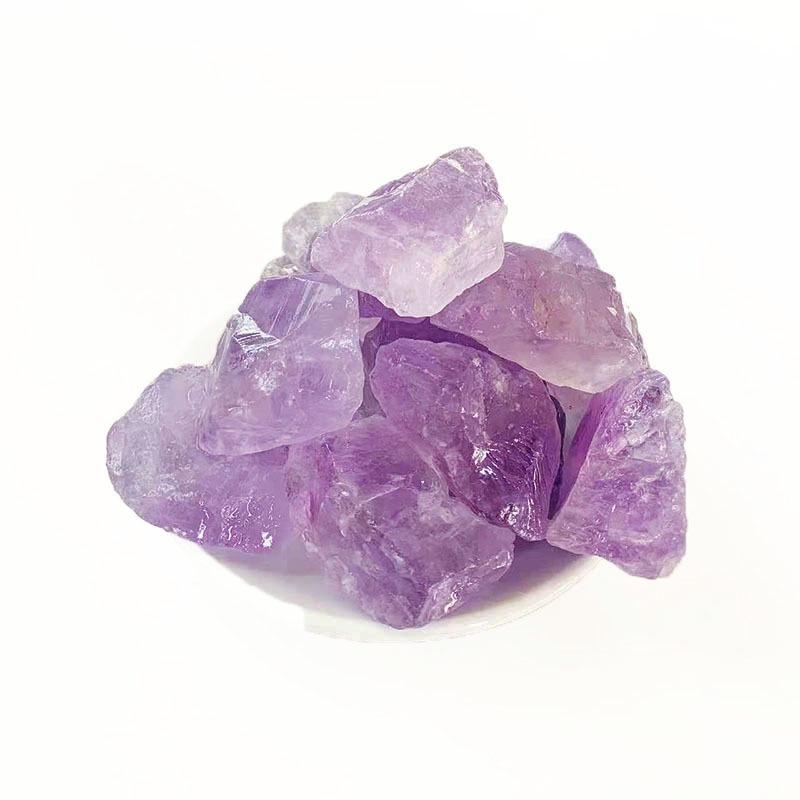 Amethyst Rough Raw Ore Stone Fish Tank Decorative Specimen Natural Light