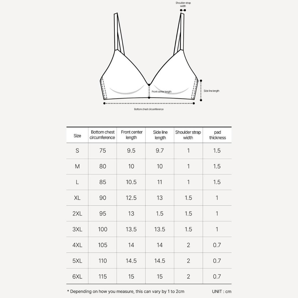 [LMM]S~6XL GRÖSSE 50 Elastischer BOOB'S VACATION Nahtloser BH