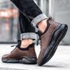 Fashion Black Handmade Leather Casual Men Shoes Design Sneakers Men Comfortable Leather Men Hot Sale Moccasins Driving Shoe Plus Size 48
