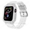 Case for Apple Watch Band 44mm 45mm 49mm 42mm 40/38 Watch Strap for Iwatch 7 8 6 5 4 SE TPU Protective Cover Silicone Bracelet
