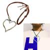 Delicate Irregular Love Choker Dainty Hollow Heart Pendant Necklace Y2K Leather Necklace Everyday Jewelry for Women Girl