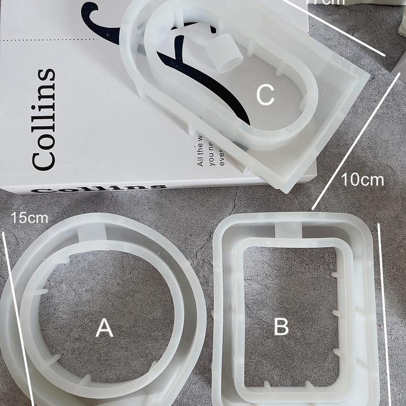 1 шт. арка прямоугольная круглая гидропонная гипсовая форма нерегулярная ваза — фото 6