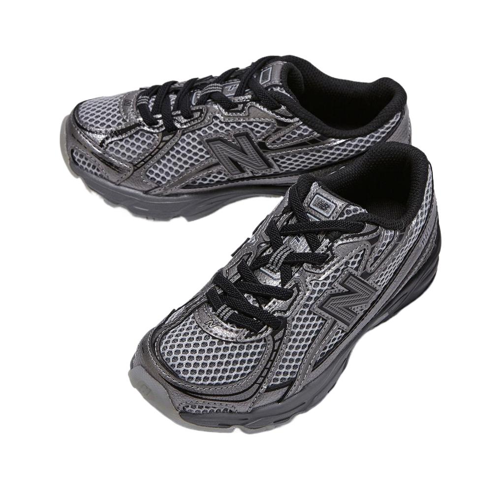 New Balance Nb 740 Pelle Sintetica Rete Comode Leggere Scarpe da Corsa per Bambini Scarpe da Corsa per Bambini Grigio Scuro PZ740BSM