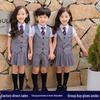 British Style Kids' Summer School Uniform Set: Vest & Short Sleeve for Kindergarten & Primary School Students