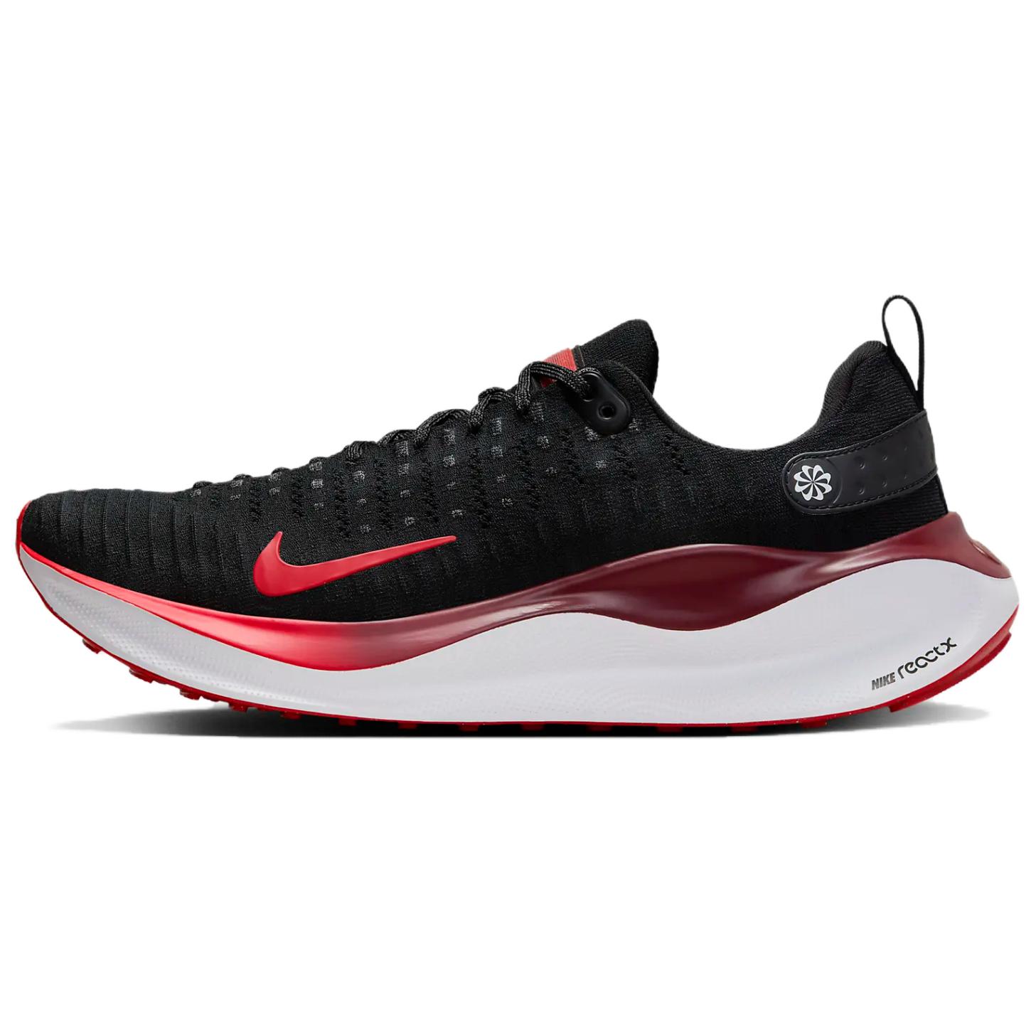 

Nike ReactX Infinity Run 4 Black Fire Red Men Sneakers Team-Red White DR2665-007 45.5