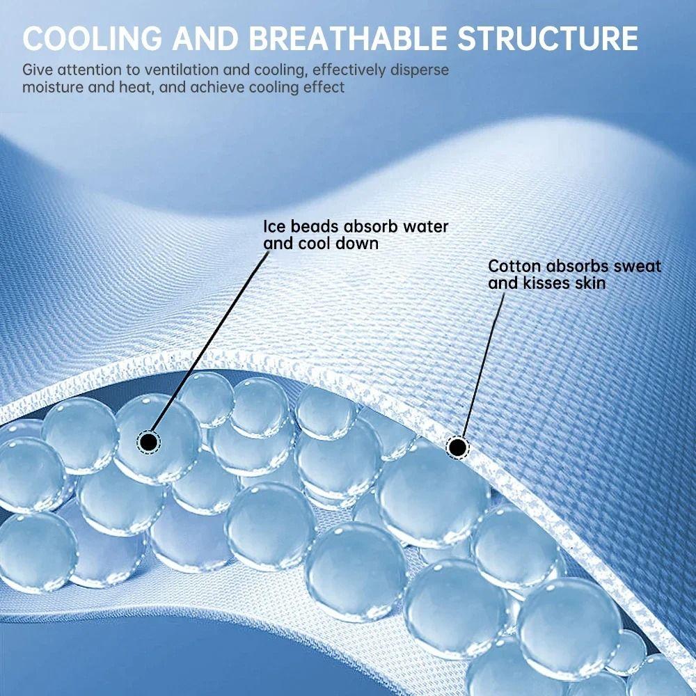 Reusable Dog Cooling Bandana Adjustable Ice Towel Durable Cat Collar  Cat