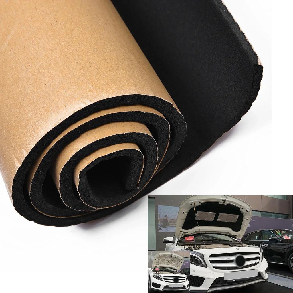 Car Soundproofing Pad Deadening Mat Heat Sound Insulation Cotton Double-sided Adhesive Insulator Cotton 30*50cm