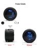 52MM Car Modification Gauge: Digital Display with Blue Light for Turbo, Water Temp, Oil Temp, Oil Pressure, Voltage (12V)