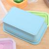 with Lid Collapsible Silicone Food Container Rectangle Food Storage Box Foldable Lunch Box  Outdoor