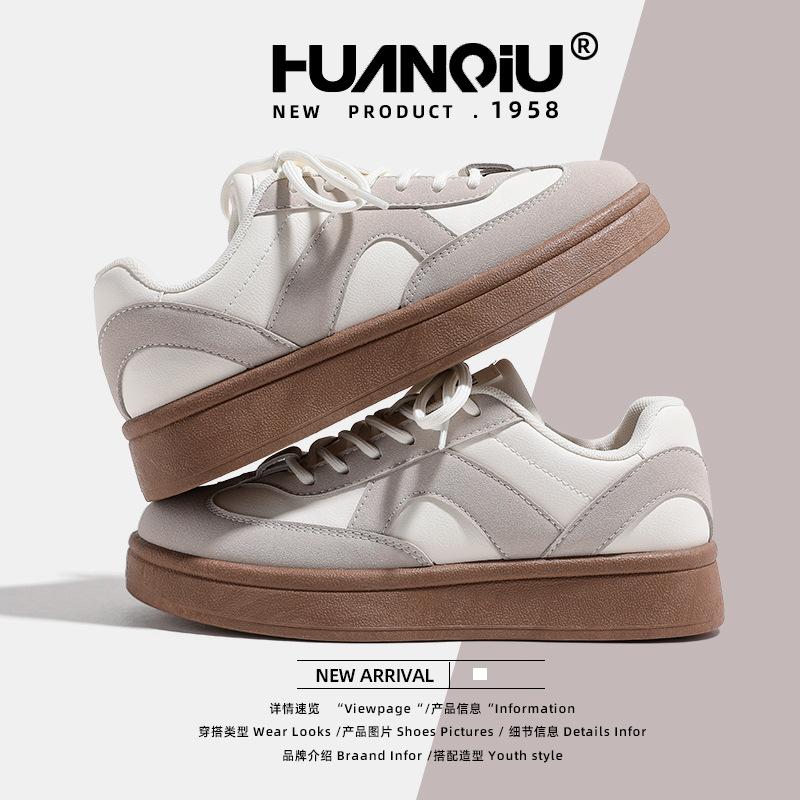 Global Platform German Training Shoes Women's 2025 Spring Breathable Shoes Versatile Casual Niche Board Shoes KMXFX8019