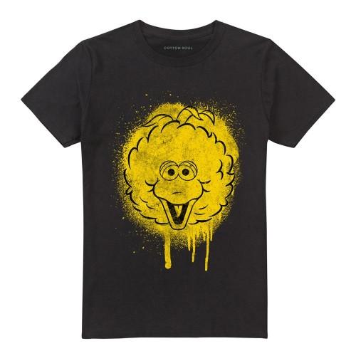 Sesame Street Unisex Adult Big Bird Spray T-Shirt