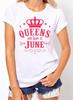 Queens Are Born In June Women039;s T-shirt. Birthday Girl Shirt. Gift for Her S-3XL Unisex T-Shirt