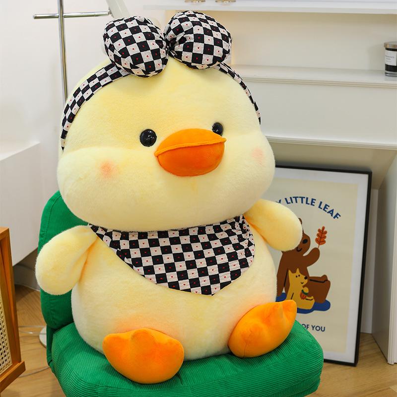 Kawaii Velká Žlutá Kachna Mini Plyšové Panenky Hračka Roztomilá Měkká Kreslená Plyšová Zvířátka Hračky Narozeninové Dárky pro Děti Děti Holčička
