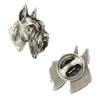 Schnauzer II  - Silver-plated Dog Brooch, Elegant Pin, Jacket Lapel Decoration by Brand