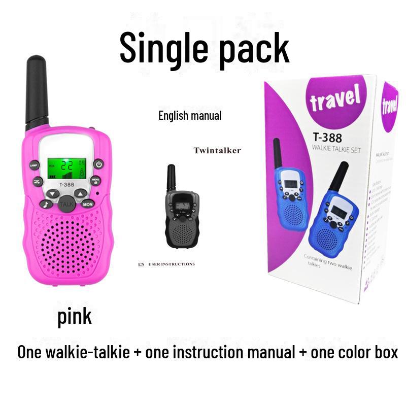 Children's Walkie-Talkie: Single Pack, 388 Channels, Ideal for Parent-Child Communication.