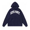 Mens Oversized Hooded Sweatshirt With Bold Letter Print Cotton Blend Loose Fit Daily Wear