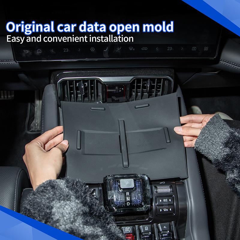 For BYD Leopard 8 2025+ Central Control Wireless Charging Silicone Pad For Denza B8 Anti-slip Mat Interior Car Accessories