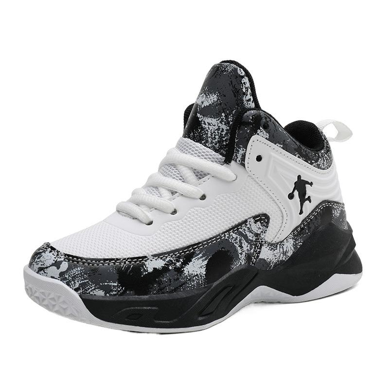 Children's Sports Shoes 2025 Spring New Mesh Breathable Training Middle and Older Children's Casual Shoes Boys Basketball Shoes