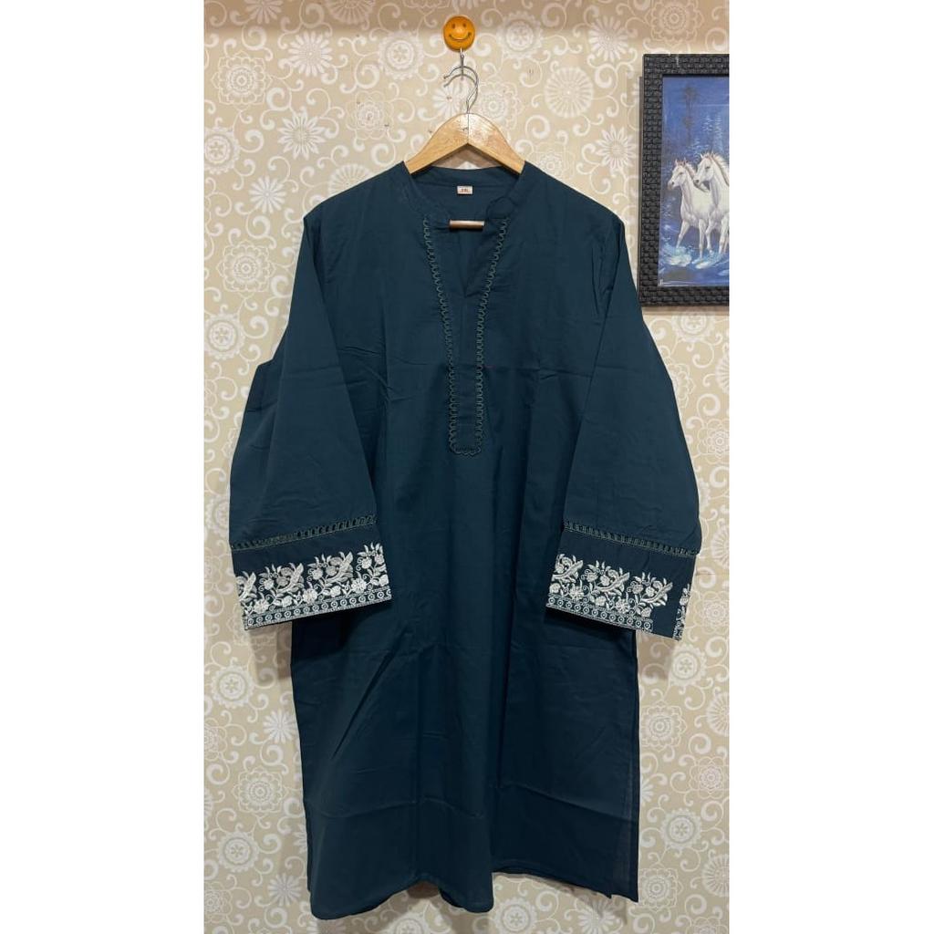 Indian Pakistani Pure Cotton Kurti Palazzo Set Beautiful Party Wear Top Cord Set