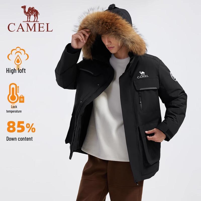 CAMEL Unisex Long Parka Down Jacket A34CAPN704