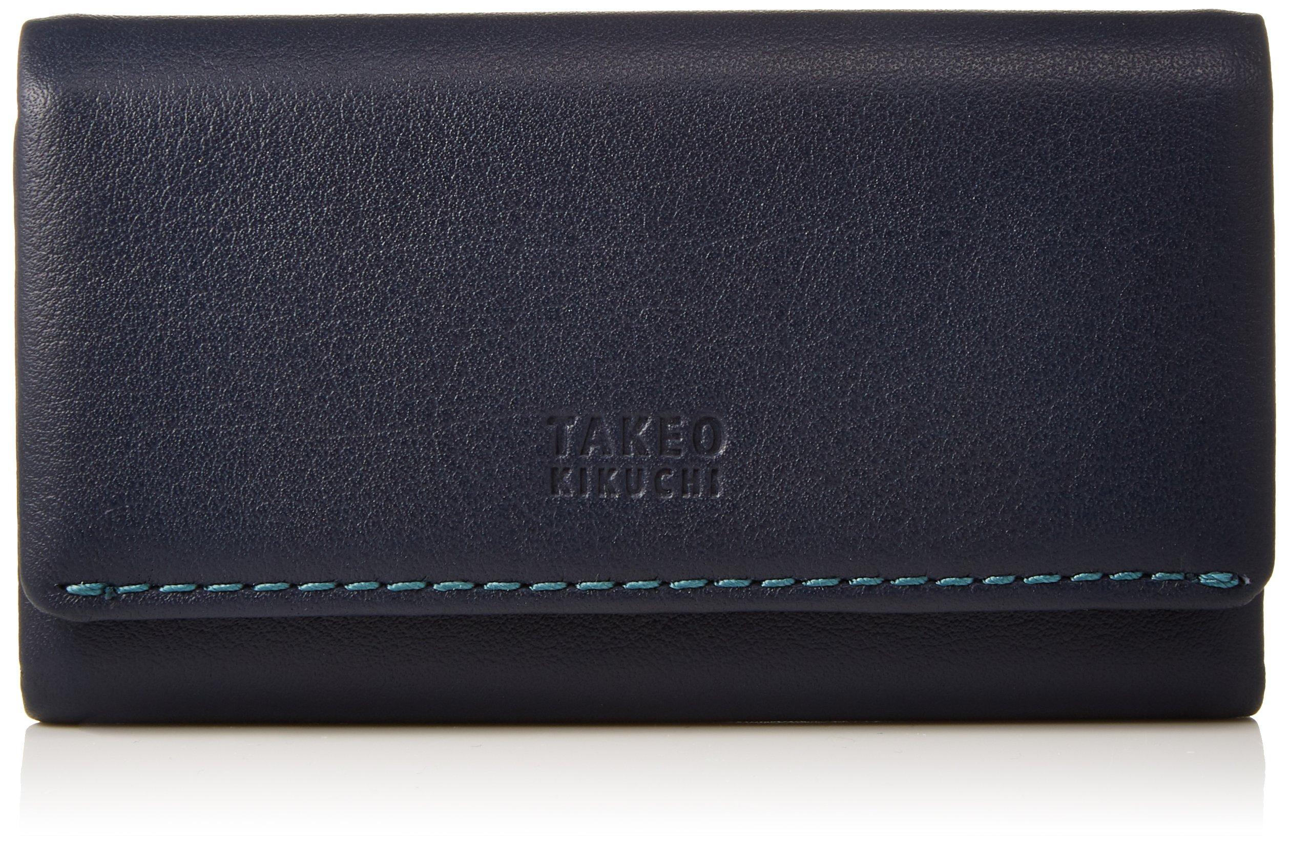 

Key Case 4 Rows Morbido Series Navy [Takeokikuchi] Men s Tri-fold