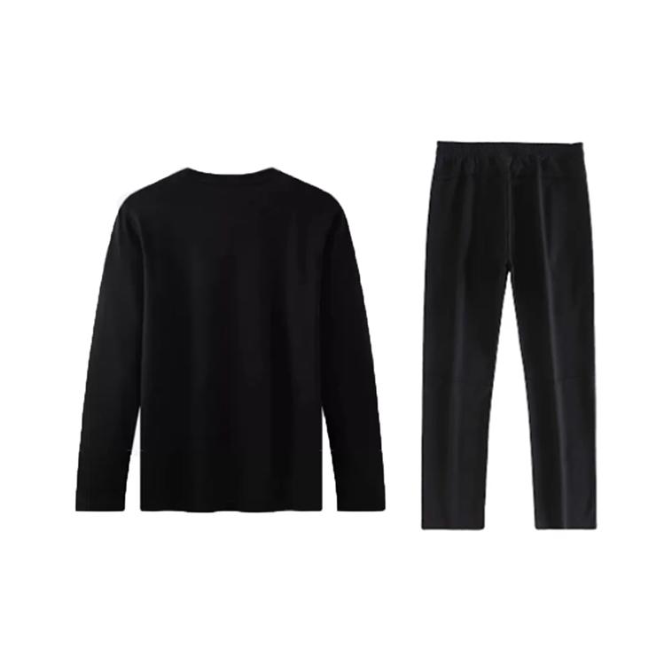 Li Ning Minimalist Logo Print Loose Outdoor Versatile Crew Neck Pullover Long Sleeve Sweatshirt Casual Sports Suit YTLV059-1+AKLU881-1