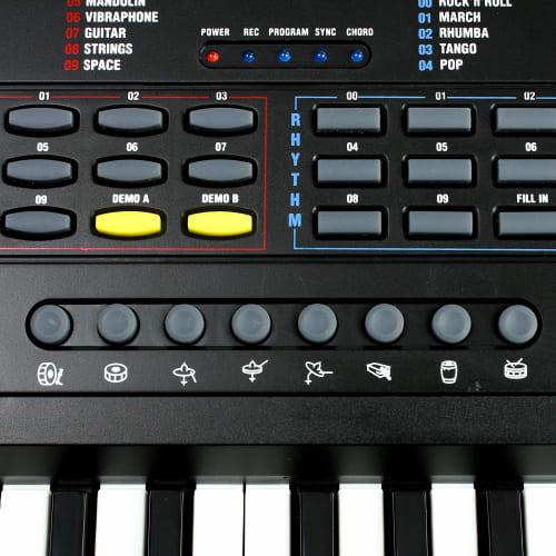RockJam 49-Key Electronic Keyboard (RJ549) [Includes Power Adapter, Music Stand, and Online Practice App]