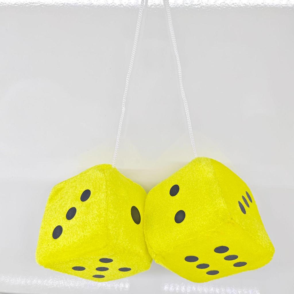 Custom 3D Square Dice Plush Toy with Logo for Car Pendant