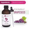 Naturalis Essence Of Nature Cold Pressed Grapeseed Oil 100% Pure And Natural Carrier Oil, Grape Seed Oil For Skin And Hair - 120Ml