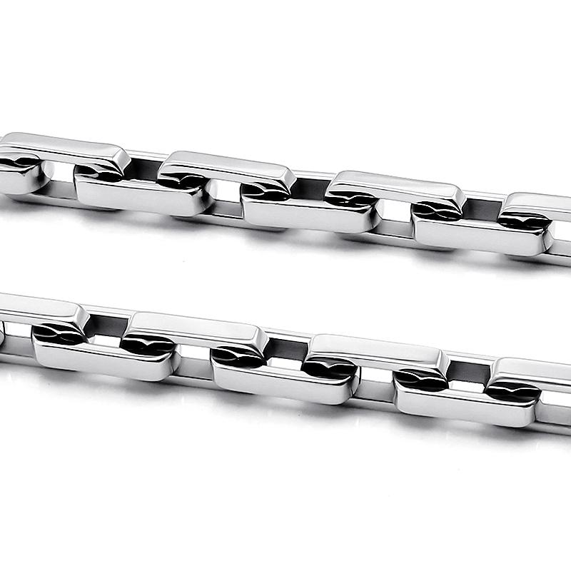Stainless Steel Geometric Link Chain Bracelets for Women Men T Bar Lock Clasp Hand Jewelry Gifts Trendy Bracelets