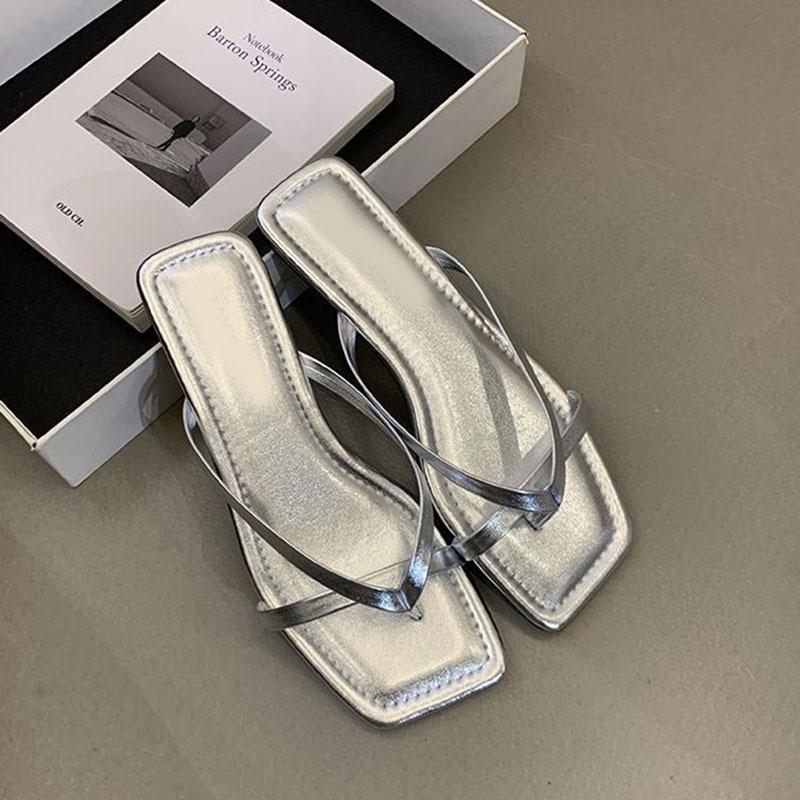 Fashion Comemore Flip-flops Women 2025 Summer Outside Wear Holiday Seaside Flat Bottom Beach Sandals Slppers Casual Soft Female Slides