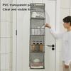 Six Compartments Storage Hanging Bag Wall-mounted Bag Organizer Toy Snack Storage Bag  Dorm