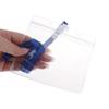 20Pcs Waterproof Sleeve Pouch With Sealing Strip Lanyards Id Badge Holder Plastic Protector Case Clear Pvc Name Plate Card Bag