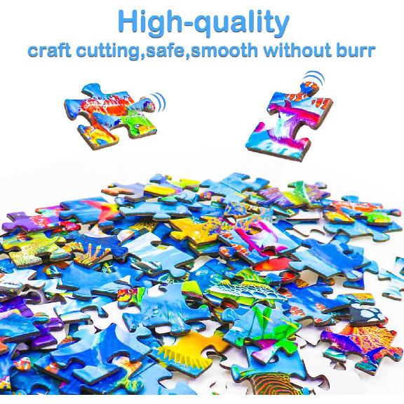 Puzzles for Kids Ages 6-8 8-10 Year Old - Ocean Underwater World, 200 Pieces Jigsaw Puzzles for Kids, Learning Educational Toys for Boys and Girls