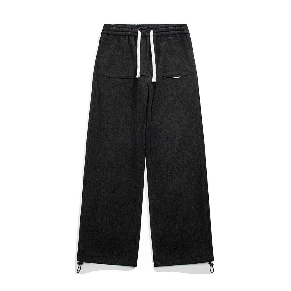 Corduroy Sweatpants Autumn and Winter New Hong Kong Style Loose Straight Casual Pants Men's Tooling Sweatpants One Piece Shop