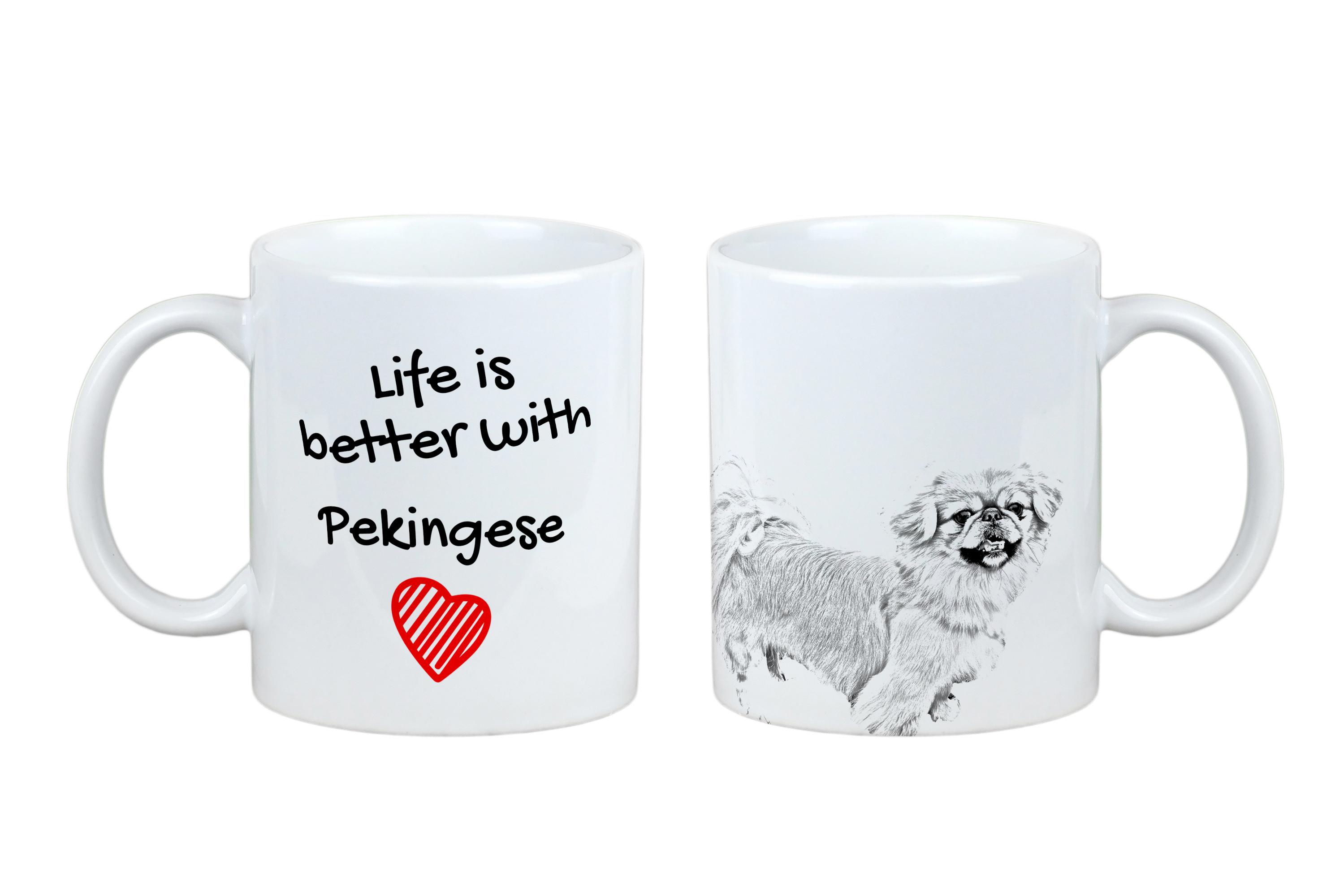 Pekingese, Pekinese, Peke - cup with a dog, cup with a photo, personalized gift from the Art-Dog brand