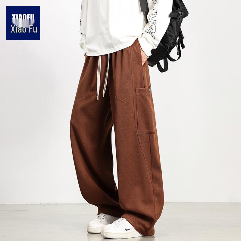 Men's Plus Size American Workwear Loose Fit Straight Leg Pants