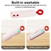 2-in-1 Lint Roller Cat Shape Portable Lint Remover with Hanging Ring Washable Reusable Sticky Roller Fabric Shaver