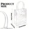 14 Pcs PVC Plastic Transparent Gift Bags, 7.87X 5.91X 2.76 Inch Tote Bag for Boutique Wedding Birthday Party Jewellery Display and Packaging Supplies