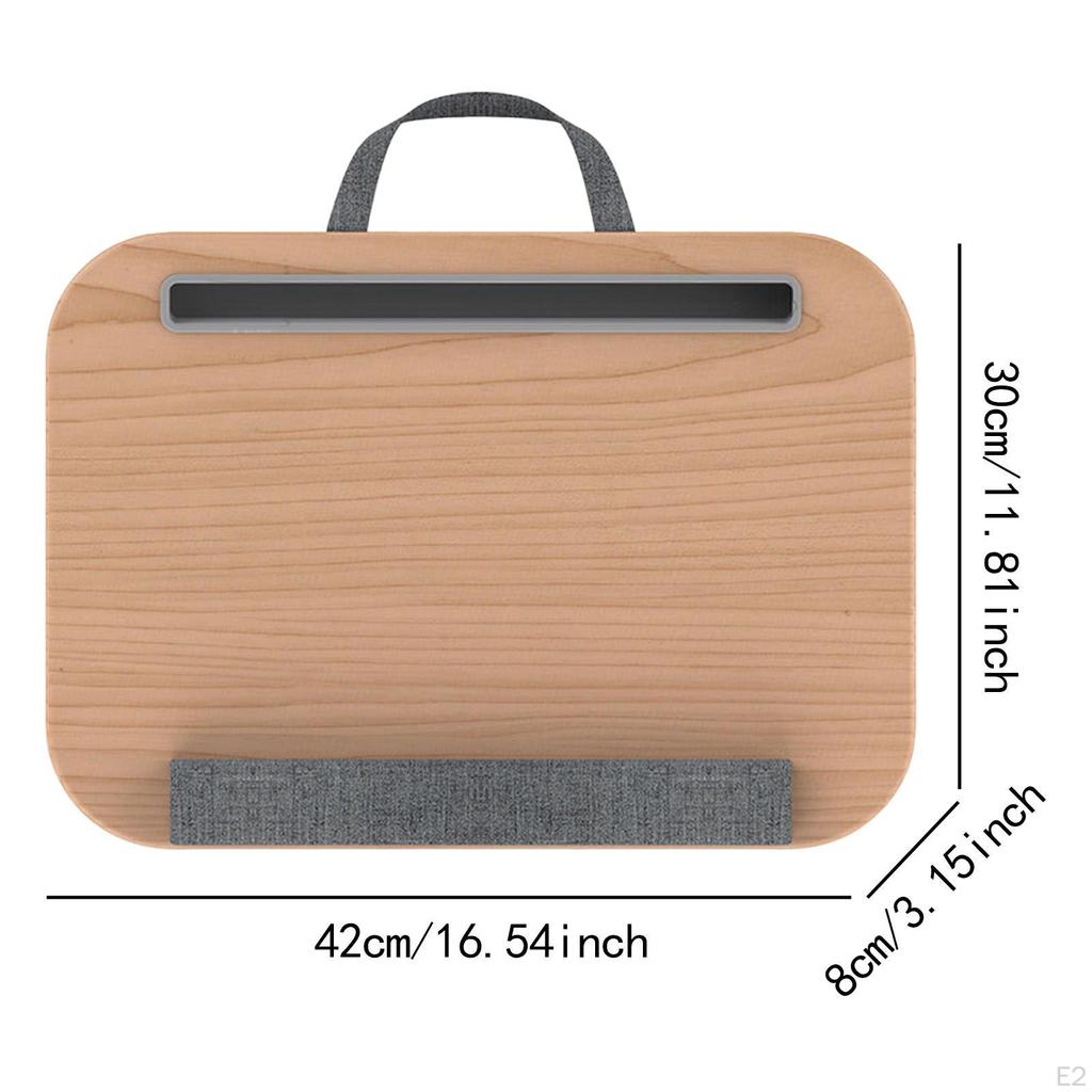 Laptop Lap Desk Computer Table Stand with Wrist Pad for Knees Office Tablet