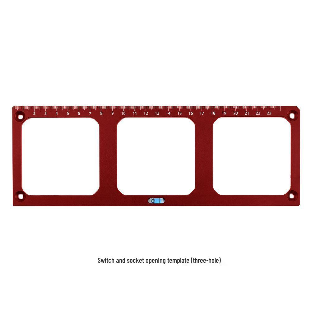 86 Box Switch & Socket Hole Punching Mold - Woodworking Template for Wardrobe Socket & Wire Box Grooving