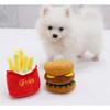 Dog Plush Sound-making Toys, Cute Toys, French Fries, Hamburgers, Pet Supplies, Toys, Pet Supplies, Funny Cats