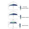 Automatic Umbrella Dinosaur Umbrella Sun Protection and Wind Edge Reflective Strip Non-springback Design Travel Folding Umbrella