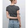 MD Spring/Summer New Arrival Women's Clothing Casual Preppy Style Comfortable Cotton Contrast Color Stripes Round Neck Short Sleeve T-shirt 6205545