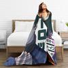 Blue Lock Rin Itoshi Knitted Blanket Meguru Bachira Flannel Throw Blanket Bed Decoration Ultra-Soft Warm Breathable Rug Piece