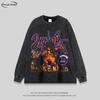 Vintage Hip Hop Rap Graphic Long Sleeve Tee Unisex Oversized Cotton T-Shirt Streetwear Casual Daily Wear